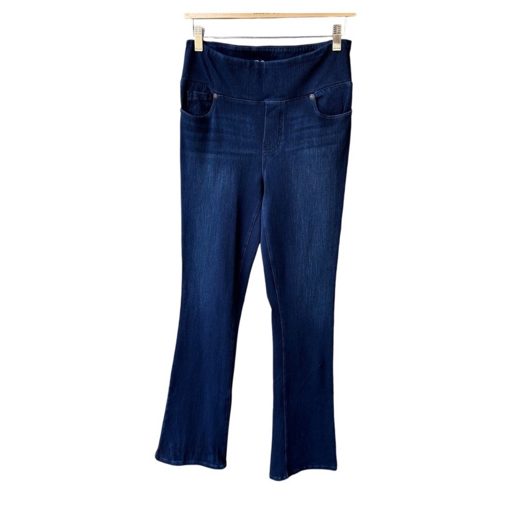 DG2 Diane Gilman Jeans Pants Dark Wash Stretch Bootcut Pull On Size Small Tall